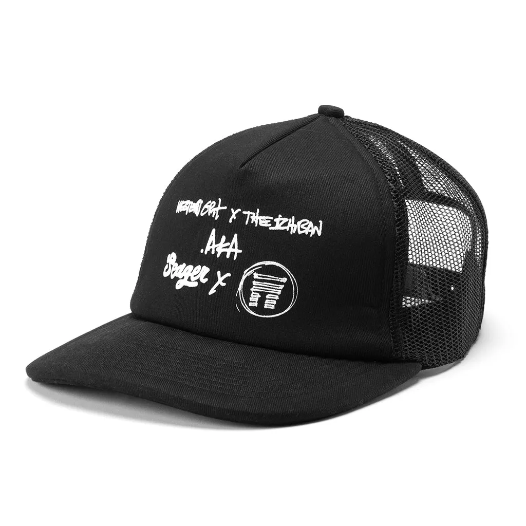 SEAGER X MATUSE SCRAPBOOK SNAPBACK (BLACK) HAT