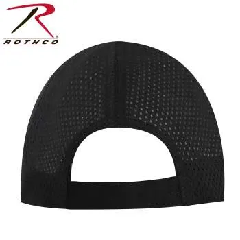 Security Mesh Back Tactical Cap - Black