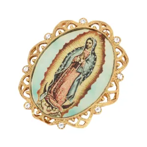 Symbols Of Faith Our Lady Of Guadalupe Crystal Pin