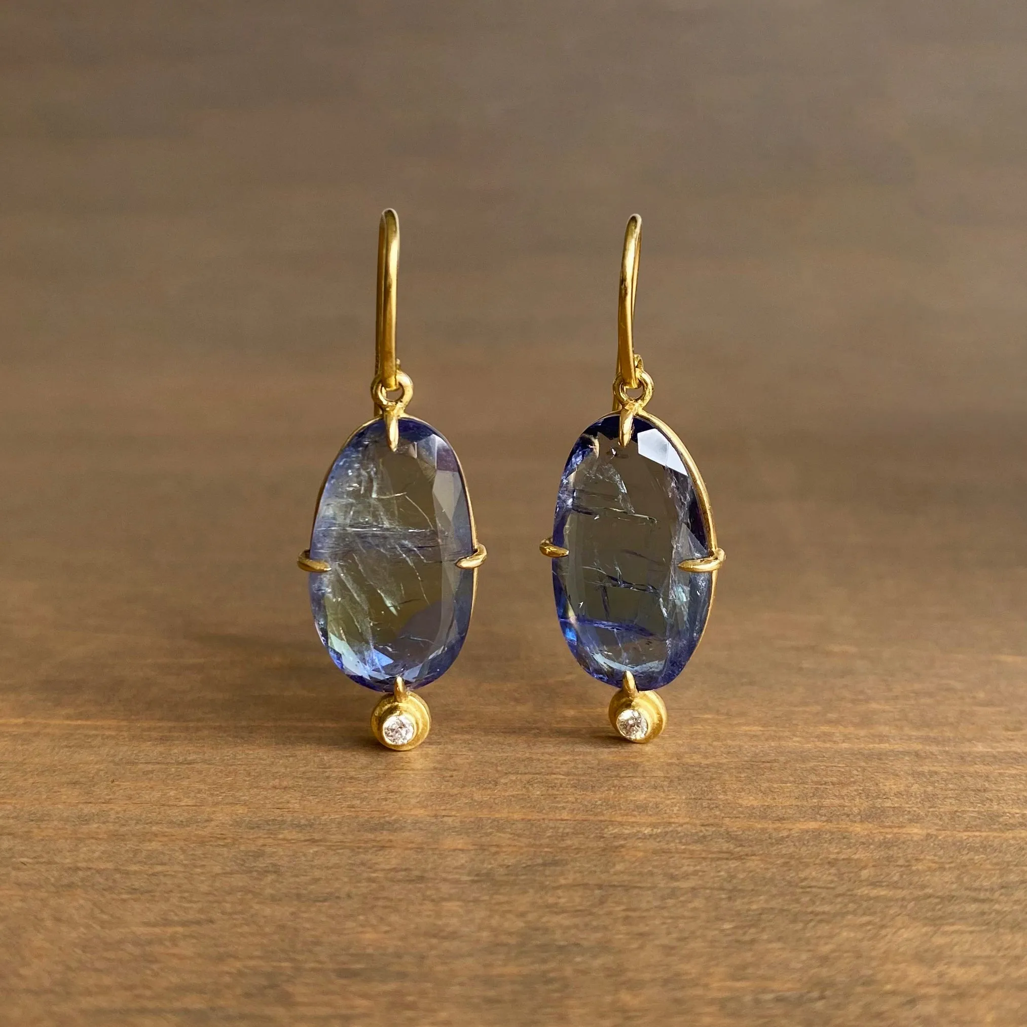 Tanzanite & Diamond Earrings