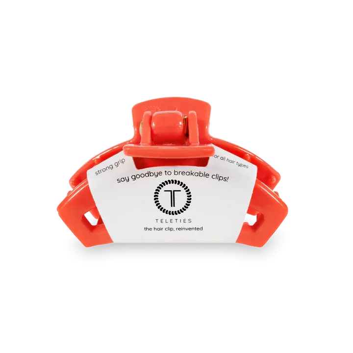 Tiny Teleties Open Claw Clip - Coral