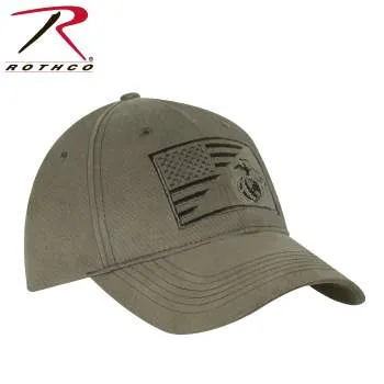 USMC Eagle, Globe and Anchor / US Flag Low Pro Cap