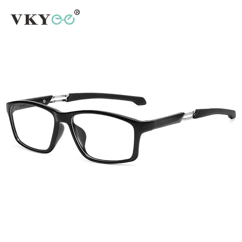 Vicky Men's Full Rim Square Tr 90 Silicone Sport Reading Glasses 18189