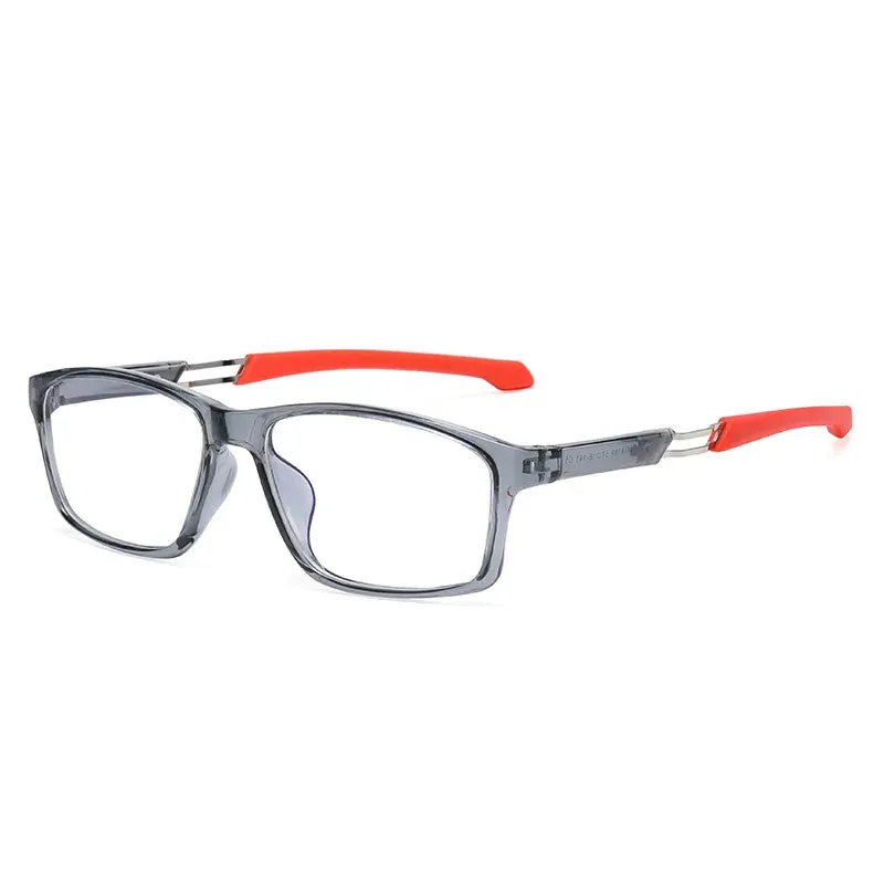 Vicky Men's Full Rim Square Tr 90 Silicone Sport Reading Glasses 18189