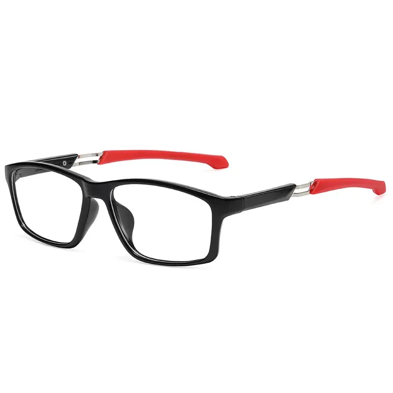 Vicky Men's Full Rim Square Tr 90 Silicone Sport Reading Glasses 18189