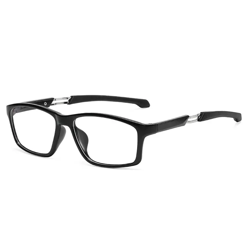 Vicky Men's Full Rim Square Tr 90 Silicone Sport Reading Glasses 18189