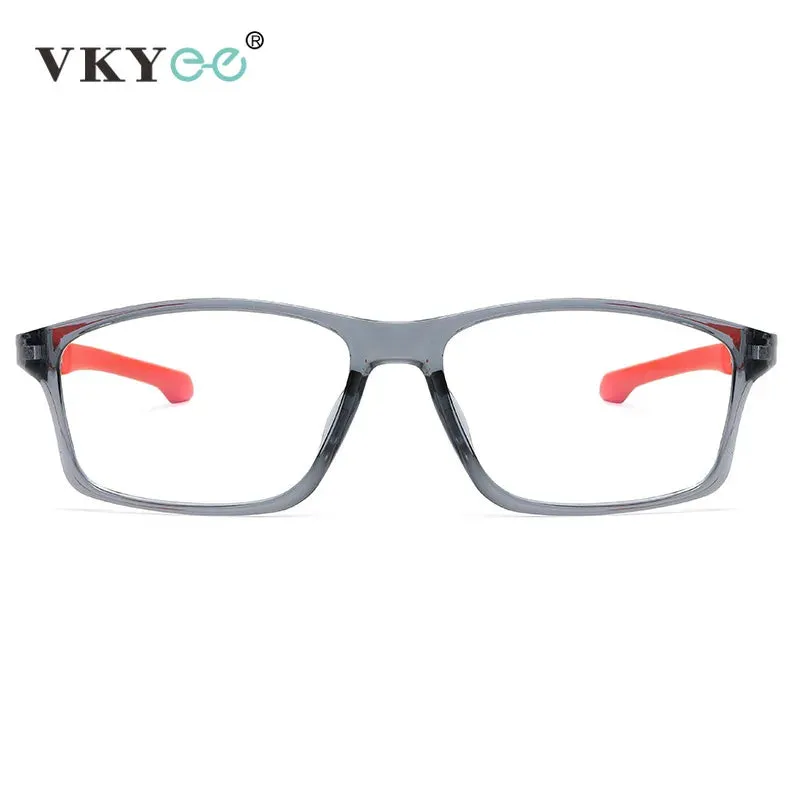 Vicky Men's Full Rim Square Tr 90 Silicone Sport Reading Glasses 18189