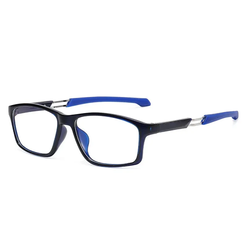 Vicky Men's Full Rim Square Tr 90 Silicone Sport Reading Glasses 18189