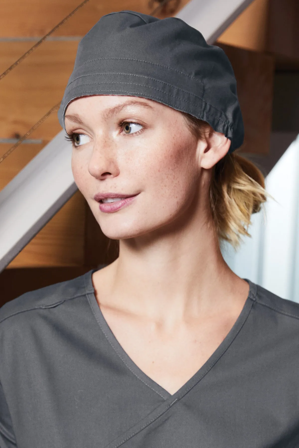 WonderWink® WorkFlex™ Scrub Cap - Pewter